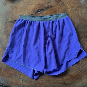 Men’s Lululemon Athletica Fast and Free Lined Workout Short 6" Purple sz Medium